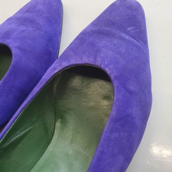 Vintage Charles David Suede Low Heels - Picture 3 of 11